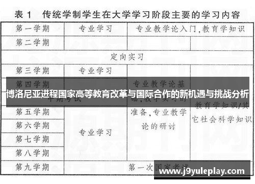博洛尼亚进程国家高等教育改革与国际合作的新机遇与挑战分析